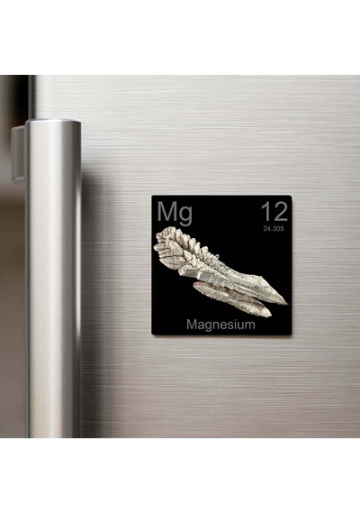 Magnesium Magnezyum Elementi Buzdolap Magneti 9x9 Cm
