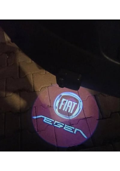 Fiat Egea Araçlarına Kapı Altı Logo Mesafe Sensörlü Yeni Nesil Pilli 2 Adet