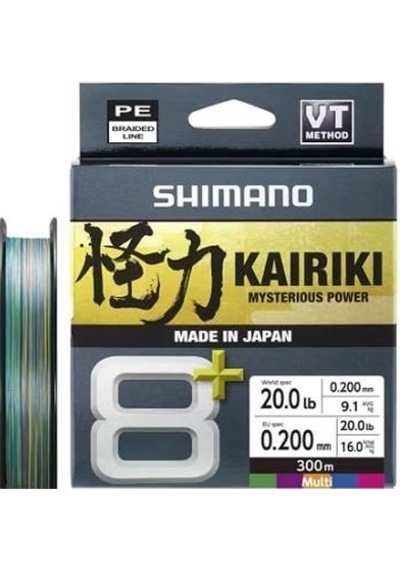 Shimano Kairiki 8+ 300 Mt 0.20mm İp Misina Multi Color