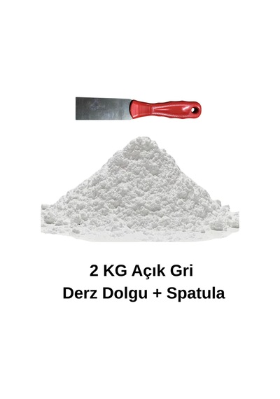 Spatula+gri Silikonlu Derz Dolgusu Ve Uygulama Seti 2 Kg Gri