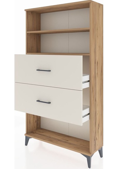 Arges Dolap 2 Raflı 2 Çekmeceli 88x30x163 Çam-aytaşı Atlas Çam