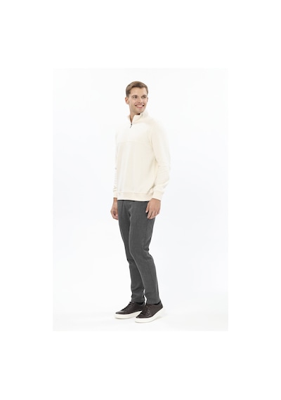 Erkek Kadife Sweatshirt 252209003.kdfhyfr Ekru