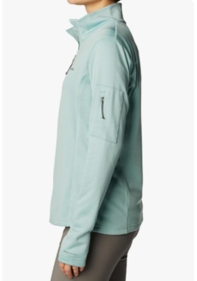 Columbia Kadın Park View Izgara Fleece Yarım Zip Mavi