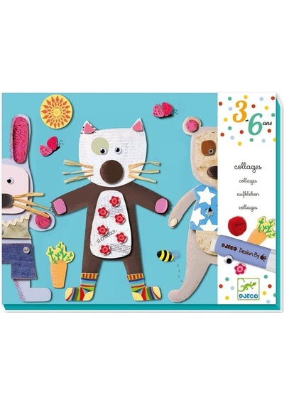Djeco Kağıt Yapıştırma - Collages For Little  Ones