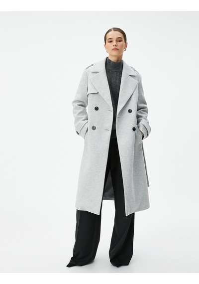 Koton Uzun Kaşe Kaban Beli Kuşaklı Kruvaze Düğmeli Cepli Gri Melanj 4wak00163ew 4WAK00163EWGRM Gri Melanj Koton Uzun Kaşe Kaban Beli Kuşaklı Kruvaze Düğmeli Cepli Gri Melanj 4wak00163ew 4WAK00163EWGRM Gri Melanj