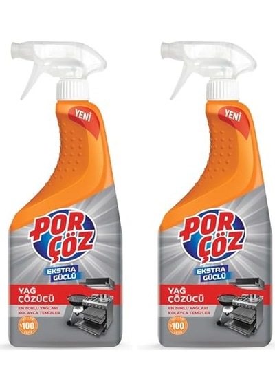 Ekstra Güçlü Yağ Çözücü Sprey 750 Ml 2li Paket