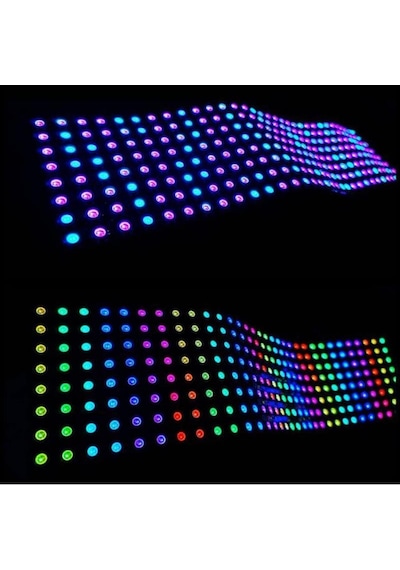 Ws2812b Matrix Dijital Esnek Ekran 8x32 Rgb Led Ayrı Ayrı Adresli Matrix Ekran 5v