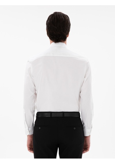 Cacharel Beyaz Slim Fit Pamuklu Oxford Gömlek