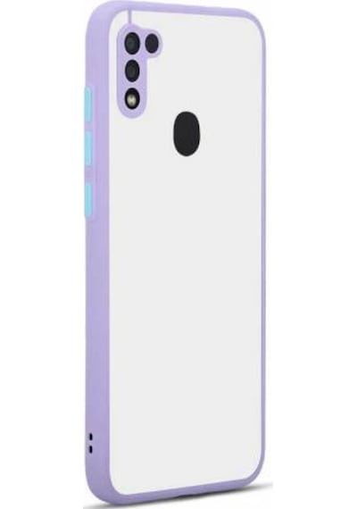 Galaxy M11 Kılıf Zore Hux Düğme Ve Kapak Zıt Renk Kılıf