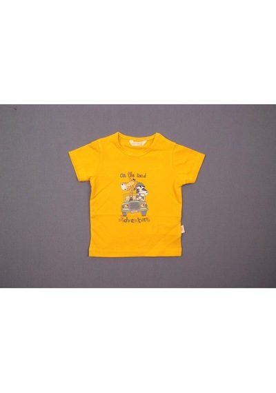 Mini Damla Damla T-shirt Safari Sarı Sarı