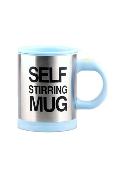 Bilger Kendi Kendini Karıştıran Mikser Kupa Termos Bardak Self Stirring Mug -467 Turkuaz