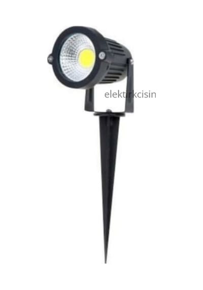 Noas - 6cm - 5w - Ip68 - Su/darbeye Dayanıklı - Kazıklı Çim Armatürü - Mavi Çok Renkli
