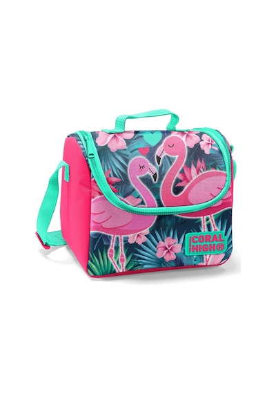 Coral High Flamingo Baskılı Termoslu Beslenme Çantası - Kız Çocuk