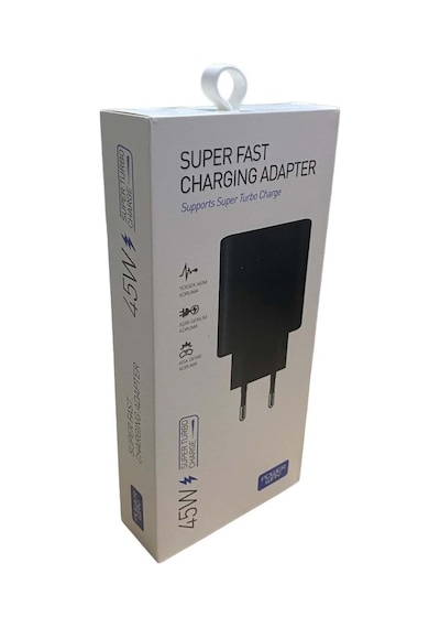 Samsung Galaxy Note 10+ Plus İle Uyumlu 45w Pd Destekli Type-c Hızlı Şarj Adaptörü S45 Beyaz
