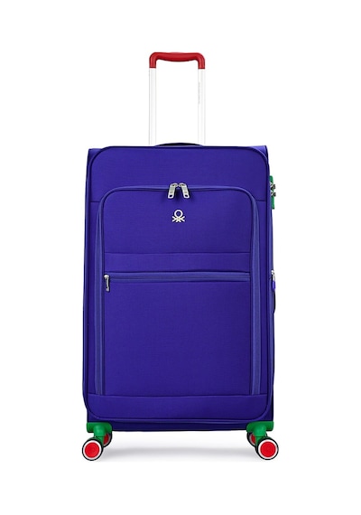 United Colors of Benetton Unisex Ultra Lıght Körüklü Kumaş Kabin Valiz 55 Cm Sax Mavi Sax Mavi
