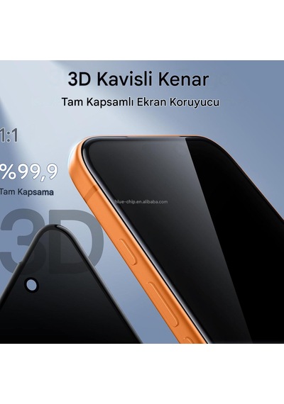 Apple Uyumlu iPhone 18 Pro Max Tam Kaplama Hayalet Ekran Koruyucu Gizlilik Privacy Cam