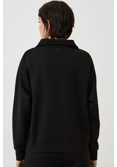 Lacoste Olympic Women's Half Zip Stand Up Collar Sweatshirt Kadın Yarım Fermuar Dik Yaka Sweatshirt Siyah Siyah Lacoste Olympic Women's Half Zip Stand Up Collar Sweatshirt Kadın Yarım Fermuar Dik Yaka Sweatshirt Siyah Siyah