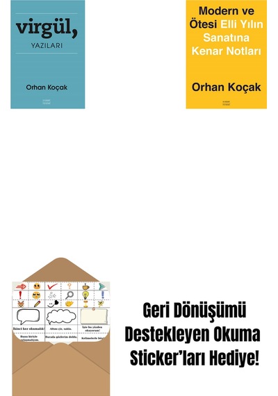 Virgül, Yazıları + Modern Ve Ötesi: Elli Yılın Sanatına Kenar Notları + Okuma Sticker'ları