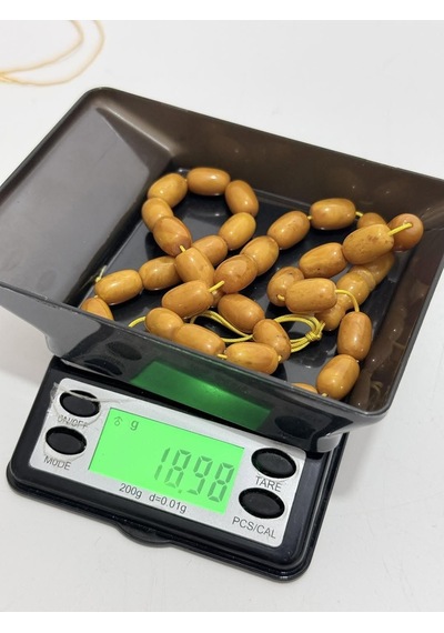 Doğal Kaya Damla Kehribar Tesbih 33lük 18,90 Gram K019