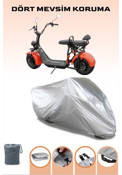 Gri Elektrikli İki Tekerlekli Motosiklet Volta Yide Se03 Uyumlu Motor Brandası, Tam Koruma