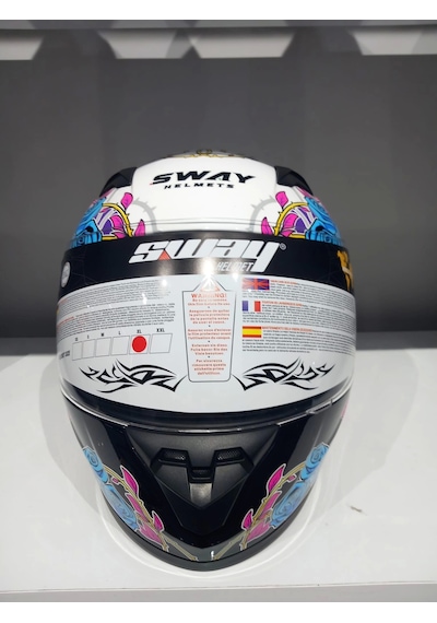 Kask Çocuk Sway 815k Gloss Gırl Full Face Çok Renkli