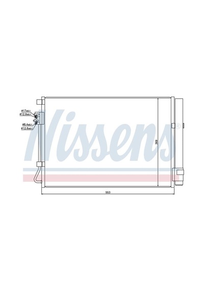 WISCO 97606-1R000 Klima Radyatörü Mt-At 553X369X16 Mm Hyundai Accent Blue 1.4Cvvt Benzin 11-