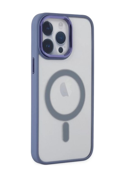 Newface Apple iPhone Uyumlu 14 Pro Kılıf Room Magneticsafe Silikon - Sierra Blue Mavi