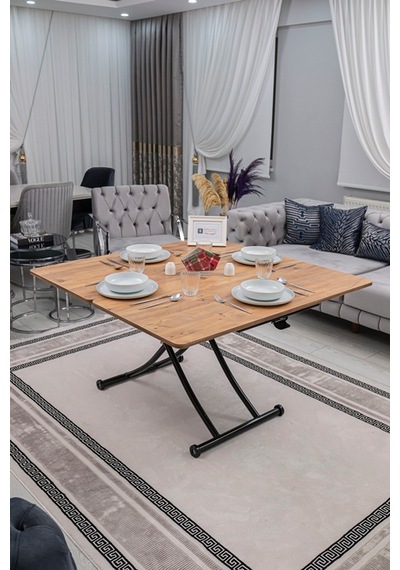 Juppo Üst Tabla Mdf Efesçam Oval Köşe Alt Siyah İçe K