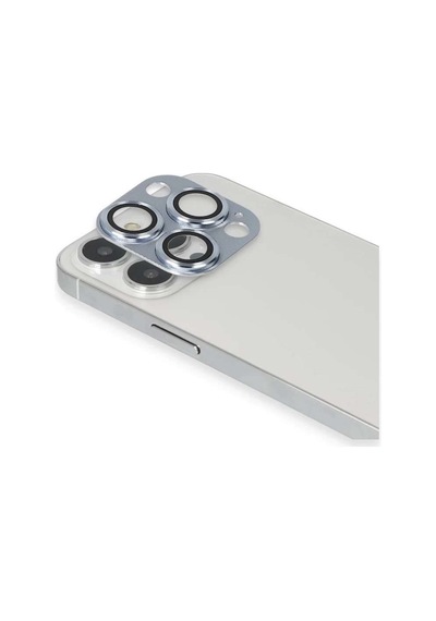 İphone 13 Pro Max Pers Alüminyum Kamera Lens - Sierra Blue Diğer