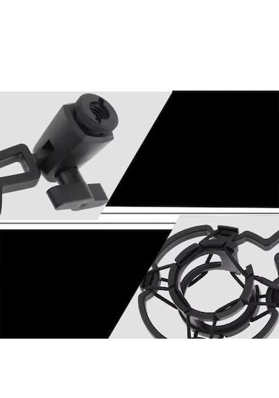 Yayın Stüdyo İçin Mikrofon Tutucu Plastik Shock Mount - Al4724