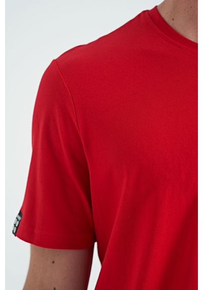 Tommy Life Kırmızı Erkek Basic Kısa Kol Standart Kalıp O Yaka T-shirt - 87911 Kırmızı