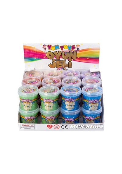 Slime Oyun Jeli - 6'lı Paket - Renkli - Metalik - Eğitici Oyun Seti - Ce Belgeli Siyah