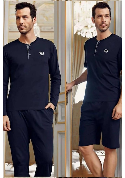 Capsella Erkek Pijama Robdöşambırlı 5 Li Pijama Set 1090 001