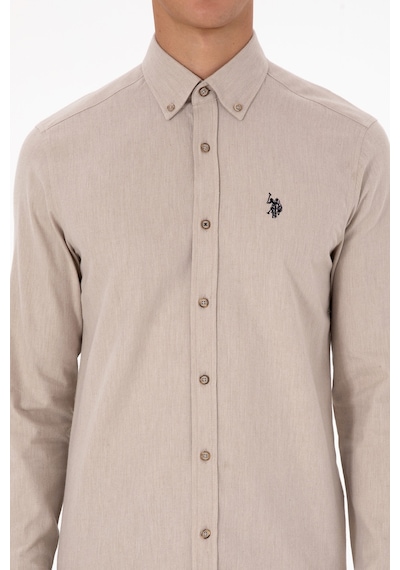 U.s. Polo Assn. Erkek Bej Gömlek Basic 50316721-vr011 Bej U.s. Polo Assn. Erkek Bej Gömlek Basic 50316721-vr011 Bej