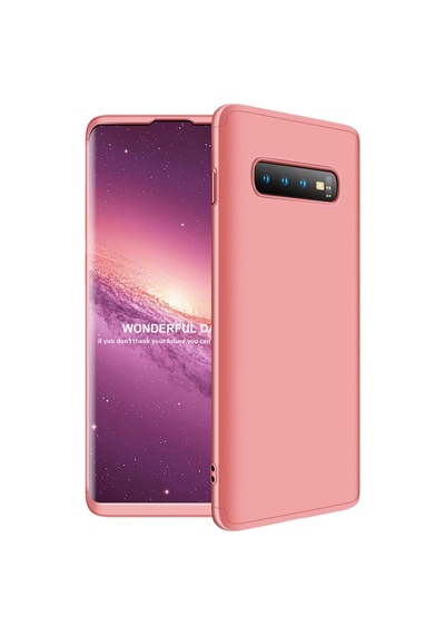 Samsung Uyumlu Galaxy S10 Kılıf 3 Parçalı 360 Tam Korumalı Gkk Kapak