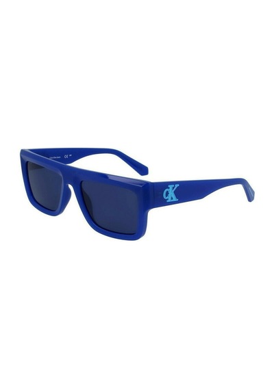 Calvin Klein Jeans Ckj 23642s 400 54 Unisex Dikdörtgen Mavi Kemik Güneş Gözlüğü