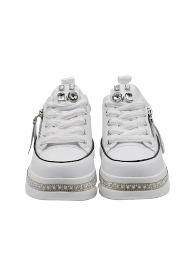 Lescon Guja 25y423-4 Gizli Dolgu Taş Sargılı Kadın Sneaker Ayakkabı Siyah