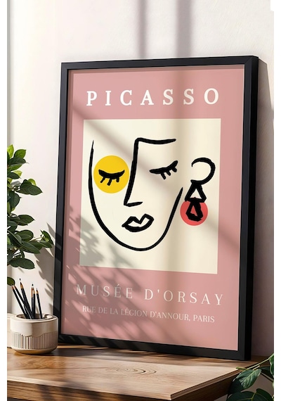 Pablo Picasso Musee D' Orsay Çerçeveli Tablo - Eklektik Tarz Duvar Dekoru