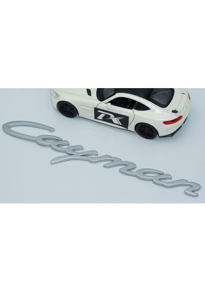Dk Tuning Porsche Cayman Bagaj 3m 3d Gri Abs Yazı Logo Amblem