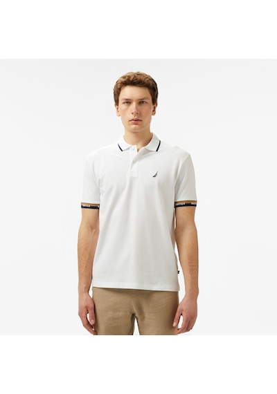 Nautica Erkek Beyaz Classic Fit Polo Düz K55335t Beyaz