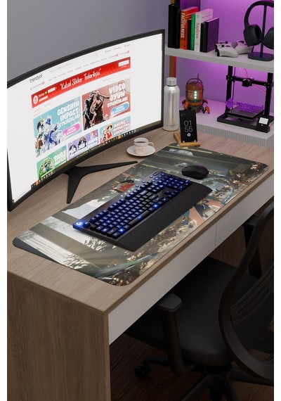 Nilou Genshin Impact Anime Gacha V5 - 90x40 Xxl Gaming Mouse Pad Fare Altlığı