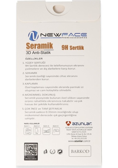 Newface Apple     Uyumlu iPhone 16 Pro 3d Antistatik Mat Seramik Nano Ekran Koruyucu