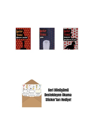 Mahşerin İnsanları + Darbe + Sahipsizler - Dünyadan Bir Atlı Geçti + Okuma Sticker'ları