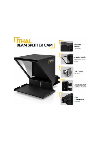 Pratic Prompter %100 Yerli Üretim & Yazılım Çanta + Kumanda + Telefon Tutucu 34cmx24.5cmx17cm