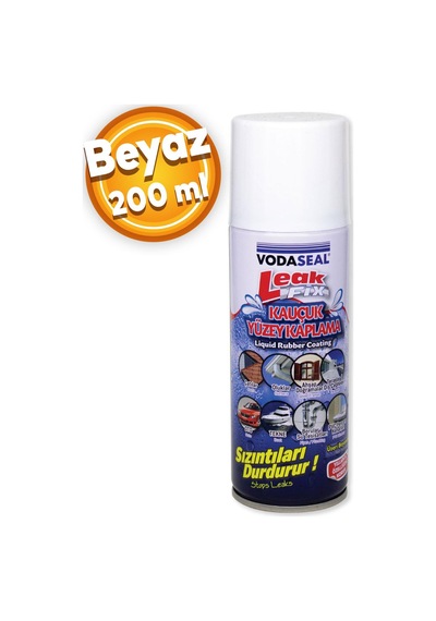 Leak Fix Su Geçirmez Sızdırmaz Sızıntı Önleyici Kauçuk Kaplama İzolayson Beyaz Sprey 200 ML