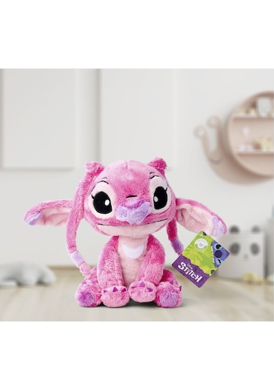 Stitch Angel Lisanslı Oyuncak Peluş 25 Cm Renkli