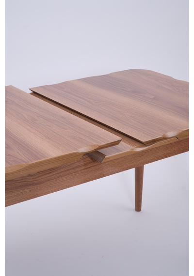 Yakamoz Polo Mdf Lak Panel Mutfak Masa Sandalye Takımı 80x130 Ceviz