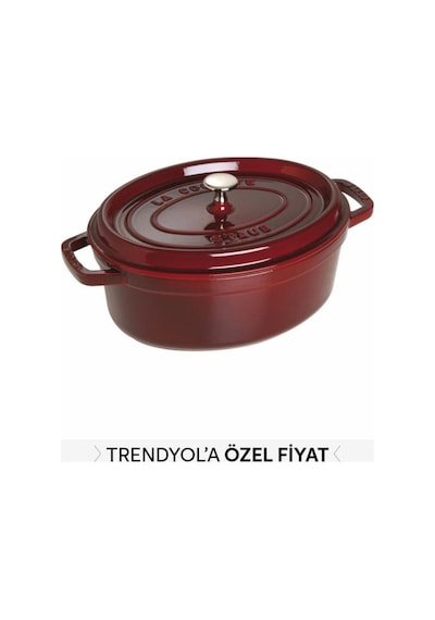 Staub La Cocotte Döküm Tencere Bordo 29 CM 4.25 L Oval