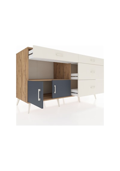 Kronos Konsol Tek Raflı 4 Çekmeceli 2 Kapaklı 176x59x99 Çam-antra Çam-antrasit/aytaşı Kronos Konsol Tek Raflı 4 Çekmeceli 2 Kapaklı 176x59x99 Çam-antra Çam-antrasit/aytaşı