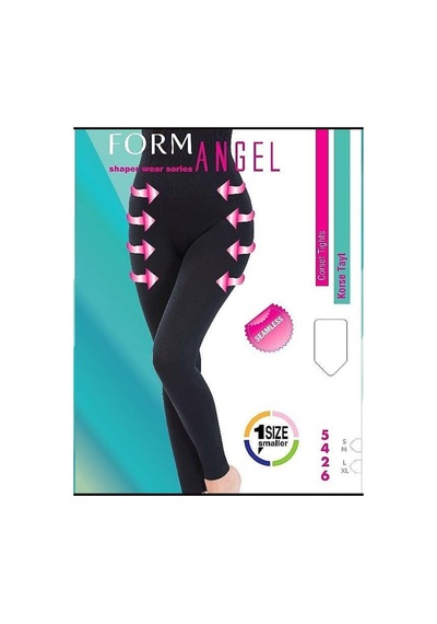 Formangell Form Angel Yüksek Bel Korseli Taytsiyah L-Xl Siyah